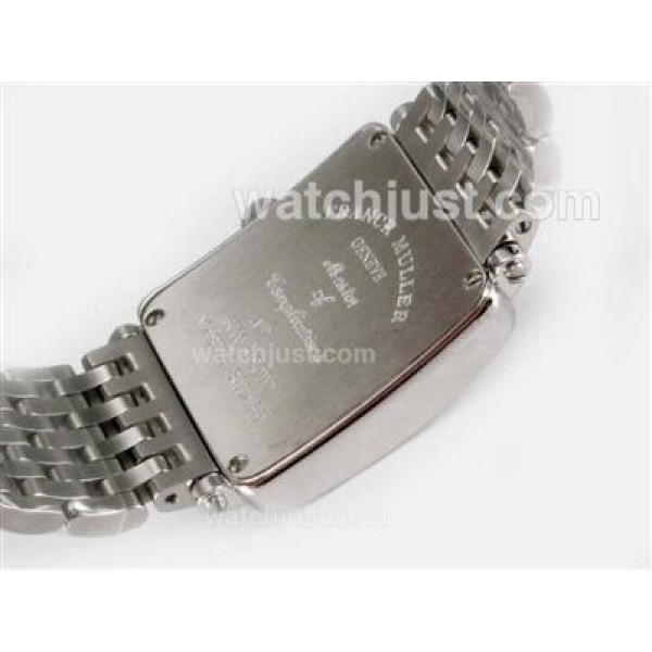 Franck Muller Master Square Swiss ETA Movement With Diamond Bezel-Colorful Roman Marking