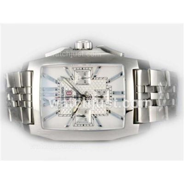 UK Top Quality Replica Breitling Bentley Flying B Chronograph Swiss Valjoux 7750 Movement with White Dial-AR Coating