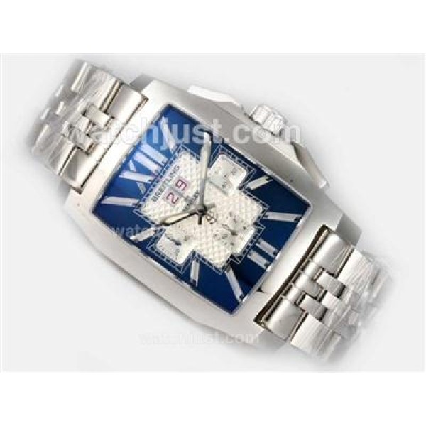 Best Quality Breitling Bentley Flying B Chronograph Replica Watches With Blue Dials For Men
