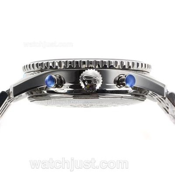 Breitling Navitimer Chronograph Swiss Valjoux 7750 Movement with Blue Dial