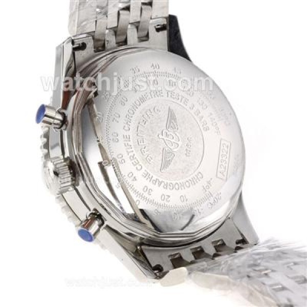 Breitling Navitimer Chronograph Swiss Valjoux 7750 Movement with Blue Dial