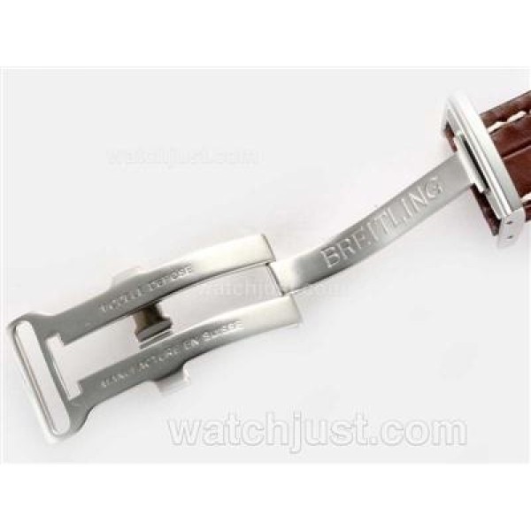 UK Perfect Replica Breitling Bentley Flying B Chronograph Swiss Valjoux 7750 Movement with White Dial-Deployment Buckle