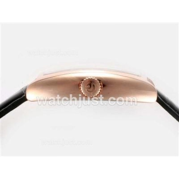 Franck Muller Crazy Hours Automatic Rose Gold Case with Black Dial