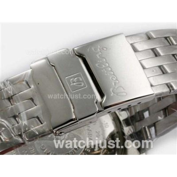 Breitling Navitimer Chronograph Swiss Valjoux 7750 Movement Black Dial With Number Marking