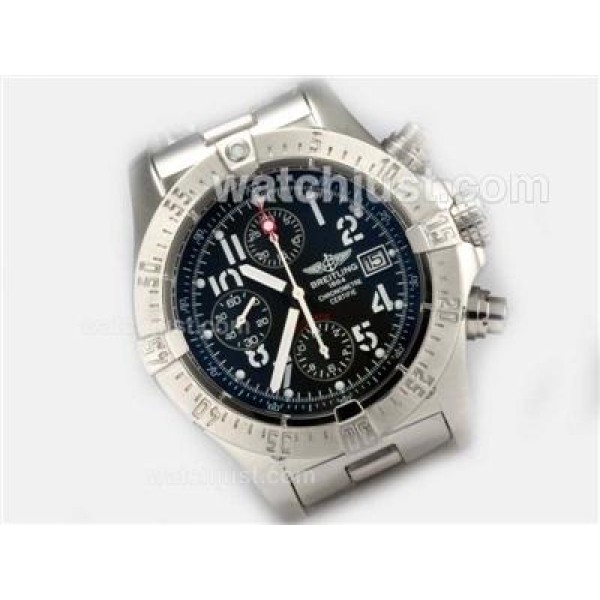 Breitling Skyland Avenger Chronograph Swiss Valjoux 7750 Movement with Black Dial-New Version