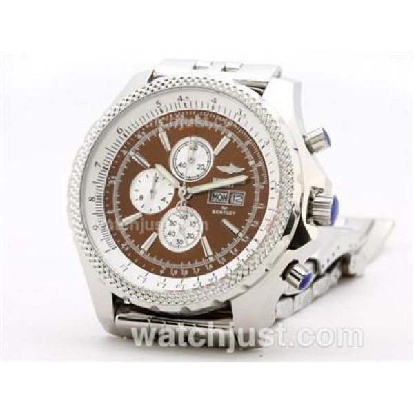 Breitling for Bentley GT Working Chronograph with Brown Dial S/S
