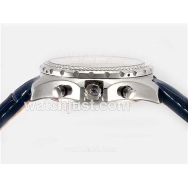 Breitling for Bentley GT Working Chronograph with Blue Dial and Strap-Deployment Buckle