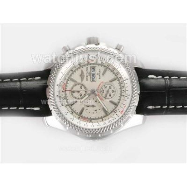 Breitling for Bentley GT Working Chronograph with White Dial-Deployment Buckle