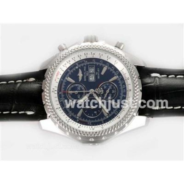 Breitling for Bentley Working Chronograph with Blue Dial-Deployment Buckle
