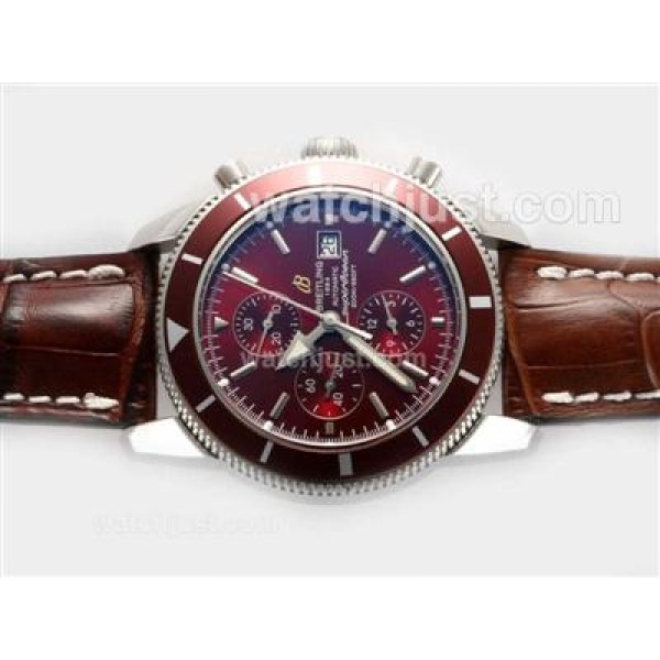 Breitling Superocean Heritage Chrono Swiss Valjoux 7750 Movement with Brown Dial-28800bph