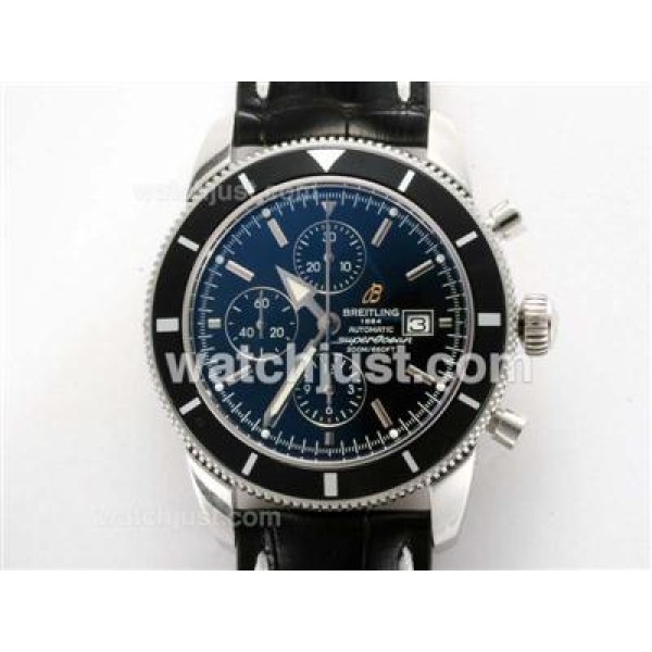 Breitling Superocean Heritage Chrono Swiss Valjoux 7750 Movement with Black Dial-28800bph