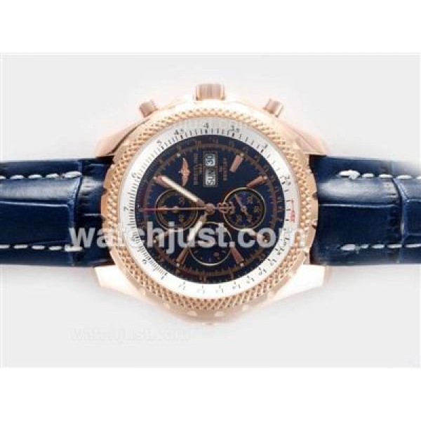Breitling for Bentley GT Working Chronograph Rose Gold Case with Blue Dial