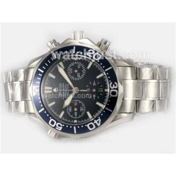 UK Best Quality Omega Seamaster Replica Watches With Blue Dials For Sale