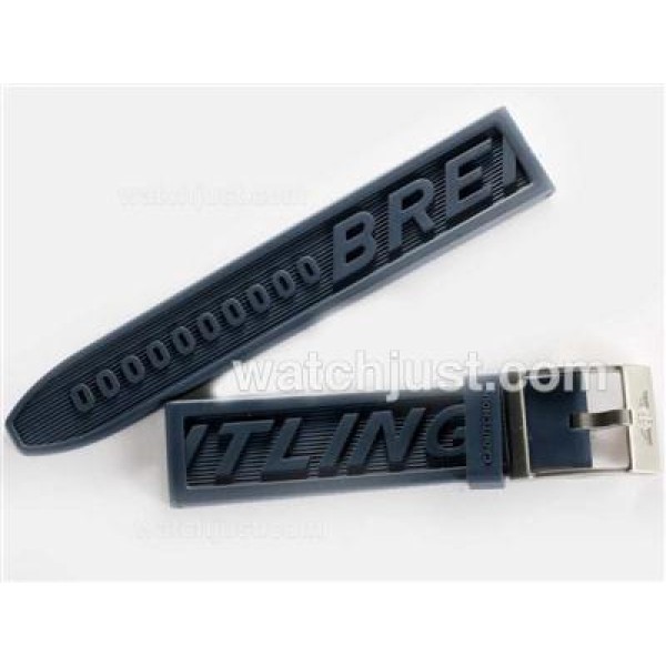 Breitling Blue Rubber Strap for Swiss Version 22MM