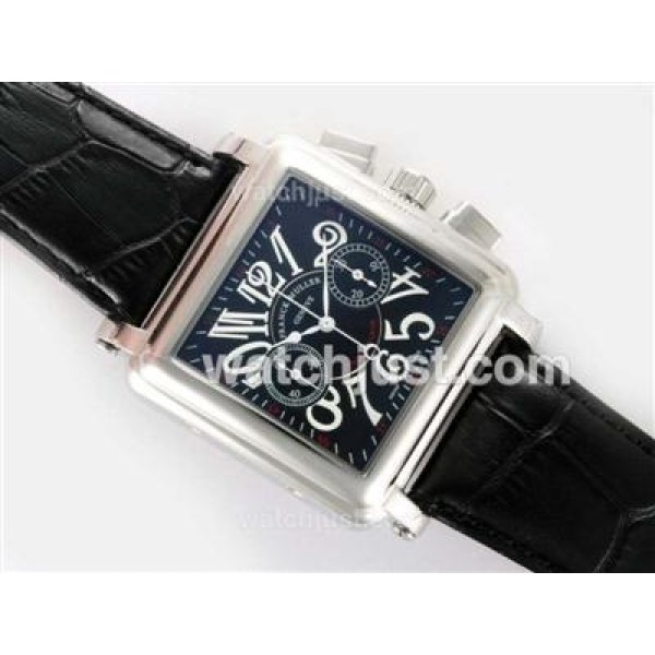 Franck Muller Conquistador Chronograph Lemania Movement with Black Dial-White Marking