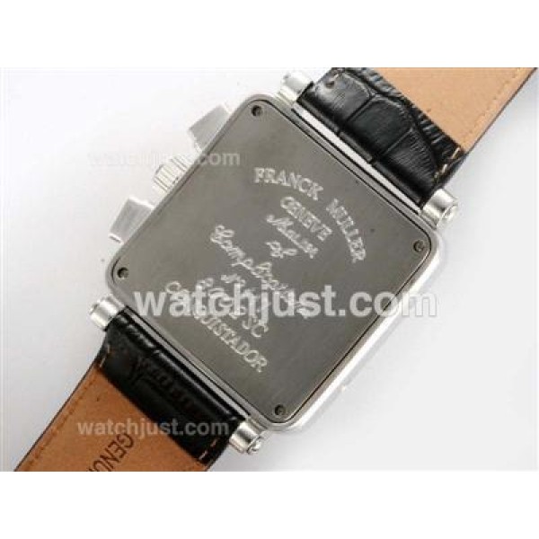 Franck Muller Conquistador Chronograph Lemania Movement with Black Dial-White Marking