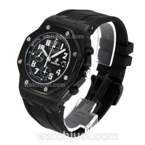 Audemars Piguet Royal Oak Chronograph Swiss Valjoux 7750 Movement PVD Case with Black Dial