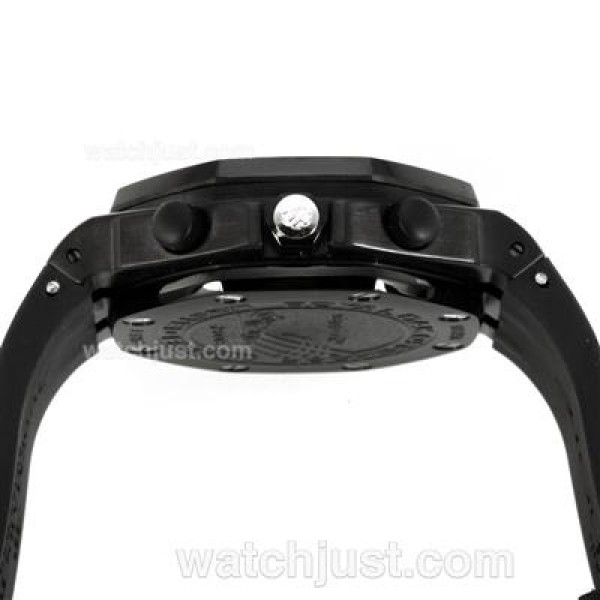 Audemars Piguet Royal Oak Chronograph Swiss Valjoux 7750 Movement PVD Case with Black Dial