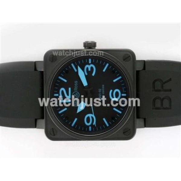Bell & Ross BR 01-92 Swiss ETA 2892 Movement PVD Case-Blue Marking 46x46mm
