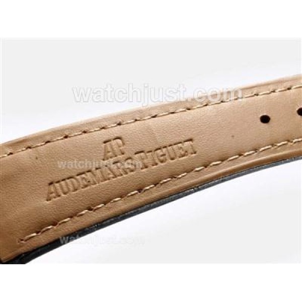 Audemars Piguet Royal Oak Swiss ETA 2836 Movement Rose Gold Case with Black Checkered Dial