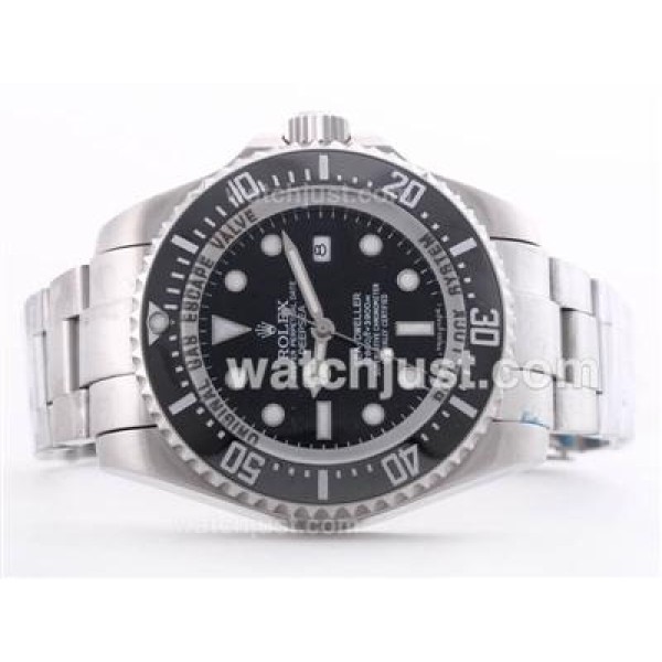 Best 1:1 Rolex Sea-Dweller Deepsea Fake Watches With Black Dials For Men