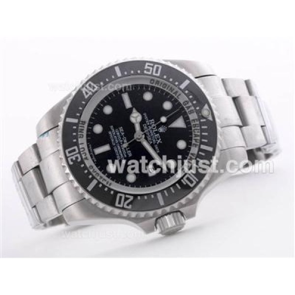 Best 1:1 Rolex Sea-Dweller Deepsea Fake Watches With Black Dials For Men