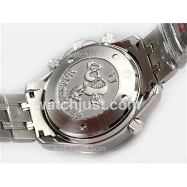 Best 1:1 Omega Seamaster Chronograph Replica Watches With Blue Dials For Men