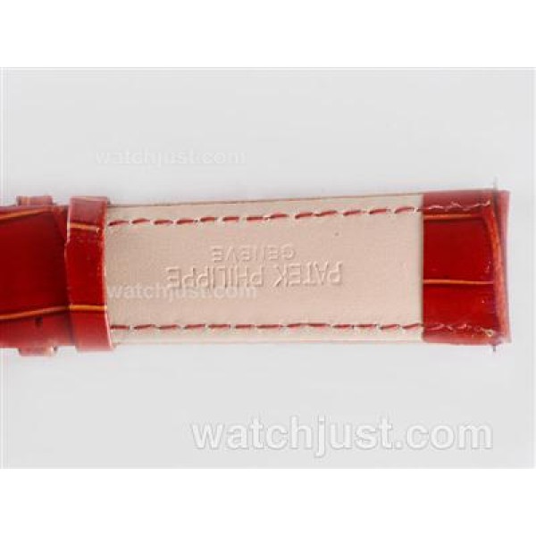 Patek Philippe Brown Leather Strap with Deployment Buckle