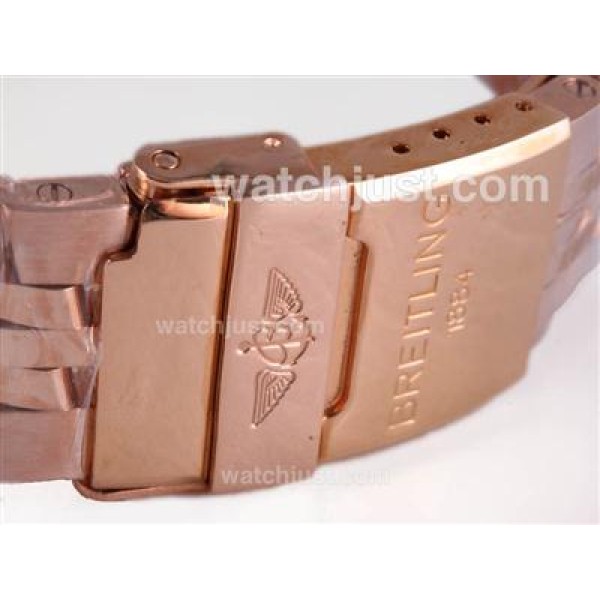 Breitling for Bentley Motors T Automatic Full Rose Gold with White Dial