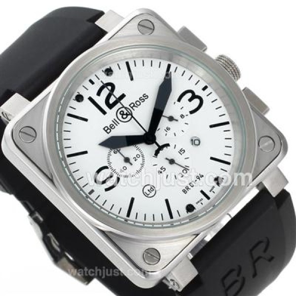 Bell & Ross BR 01-94 Working Chronograph with White Dial 46x46mm