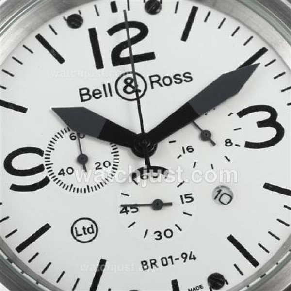 Bell & Ross BR 01-94 Working Chronograph with White Dial 46x46mm