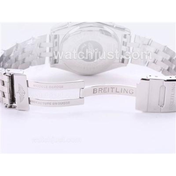 Breitling Chronomat Evolution Chronograph Swiss Valjoux 7750 Movement with Black Dial-AR Coating