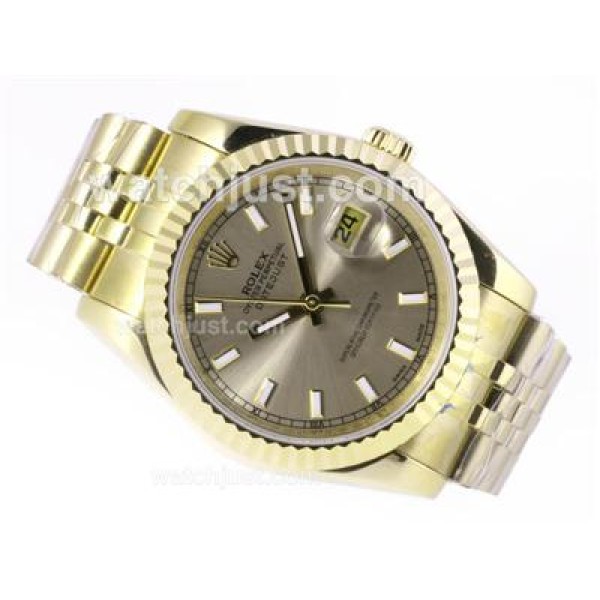 Best Quality Rolex Datejust Replica Watches With Gray Dials For Sale
