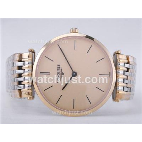 Longines La Grande Classique Two Tone With Swiss ETA Movement-Golden Dial
