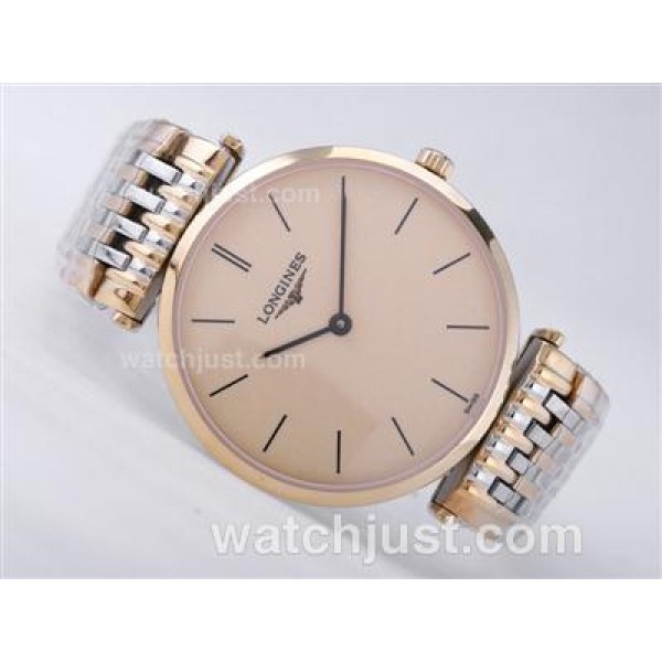 Longines La Grande Classique Two Tone With Swiss ETA Movement-Golden Dial