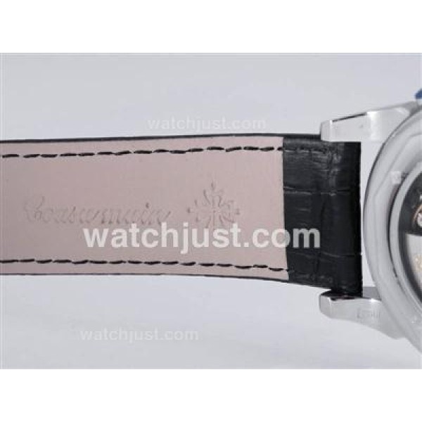 Patek Philippe Perpetual Calendar Automatic CZ Diamond Bezel with Black Dial