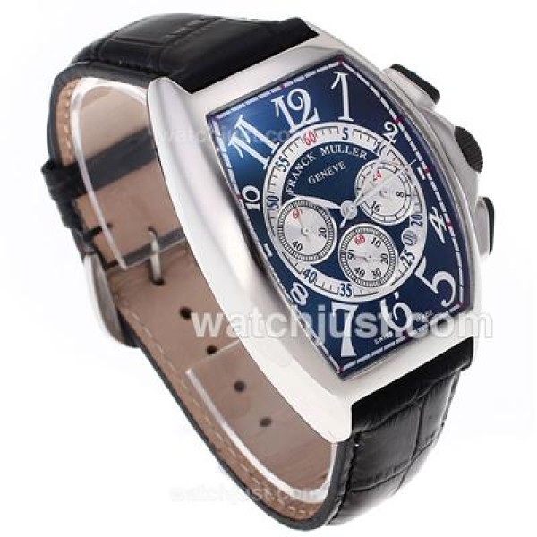 Franck Muller Casablanca Working Chrono with Black Dial-Same Structure As 7750 Version-High Quality