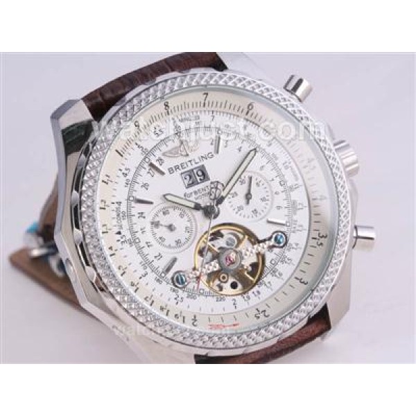 Breitling for Bentley Automatic Tourbillon with White Dial
