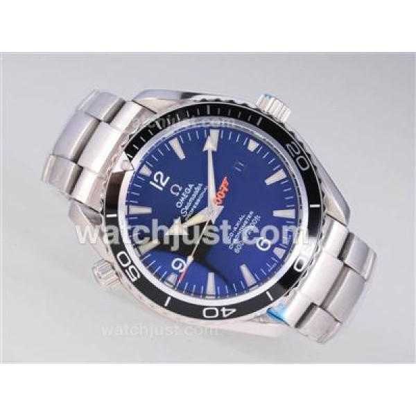 Omega Casino Royal 007 Planet Ocean With Black Bezel-Same Structure As ETA Version-High Quality