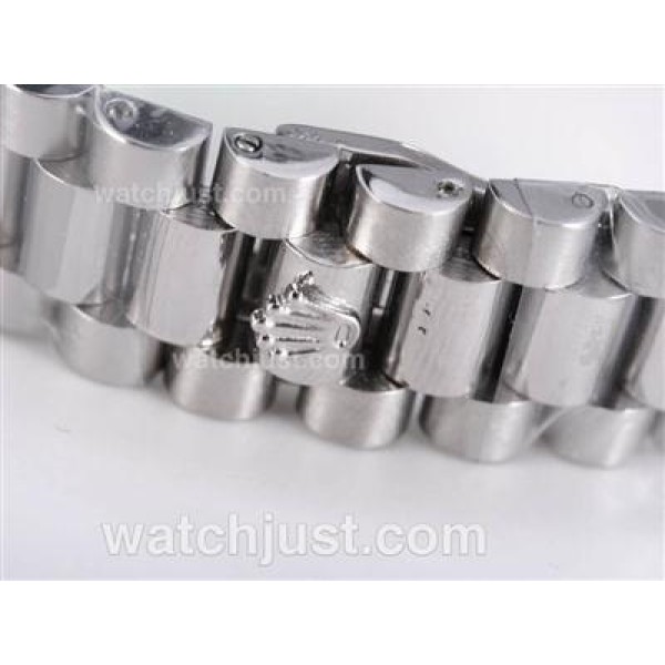 Best Quality 41 MM Rolex Day-Date II Fake Watches With White Dials For Sale
