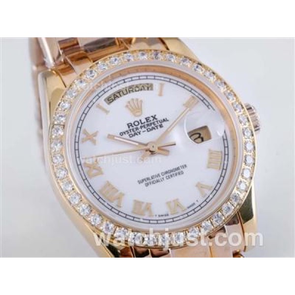 AAA Quality Rolex Day-Date Masterpiece Fake Watches With White Dials For Sale