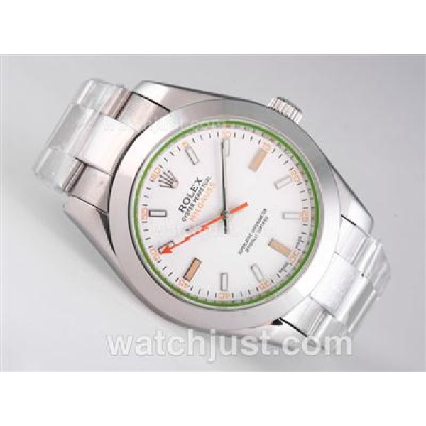 Best 1:1 Rolex Milgauss Fake Watches With White Dials For Sale Online