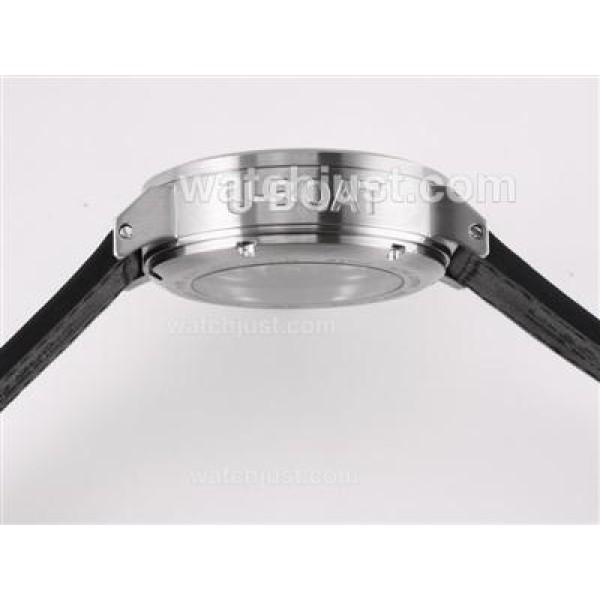 U-Boat Italo Fontana Unitas 6497 Movement with Black Dial-White Marking