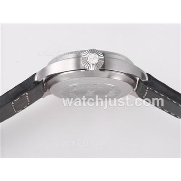 IWC 7 Days Big Pilot 5002 Power Reserve with Black Dial and Strap-21600bph