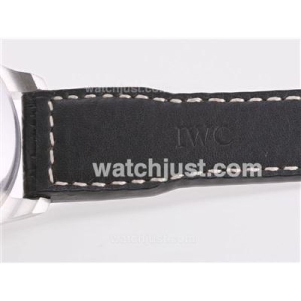 IWC 7 Days Big Pilot 5002 Power Reserve with Black Dial and Strap-21600bph
