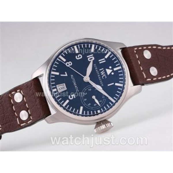IWC Big Pilot 5002 Power Reserve 7 Days Automatic with Black Dial-21,600bph