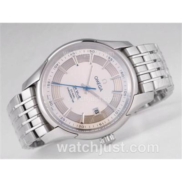 Omega Hour Vision See Thru Case with White Dial-Decorated Asia 2813 Movement