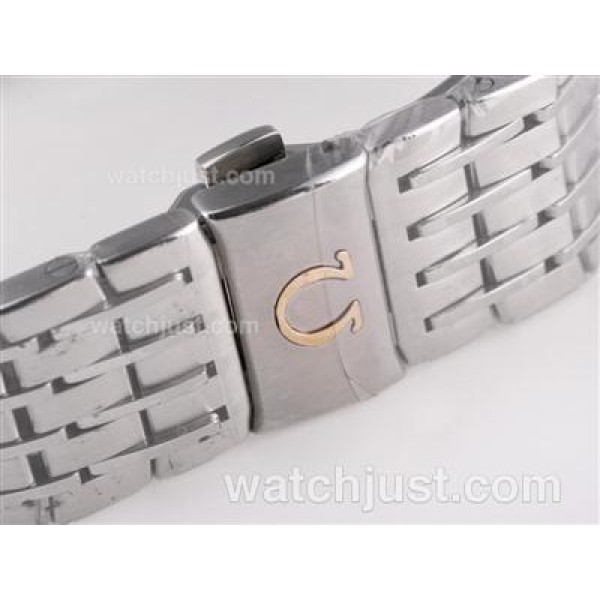 Omega Hour Vision See Thru Case with White Dial-Decorated Asia 2813 Movement