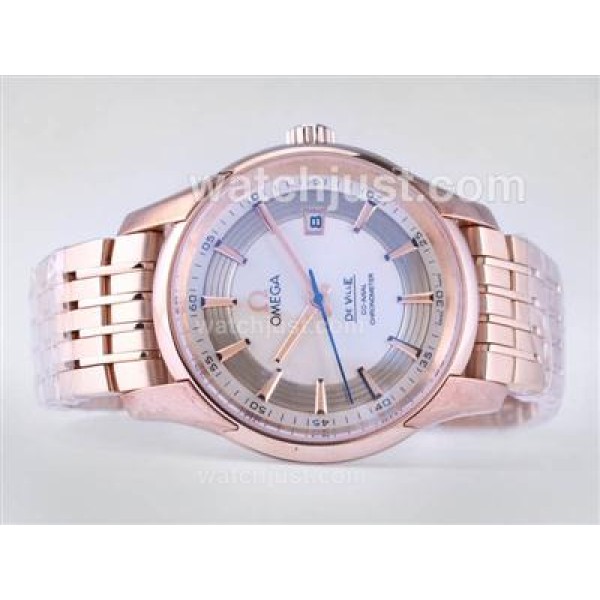 AAA Quality Omega Hour Vision Replica Watches With White Dials For Men