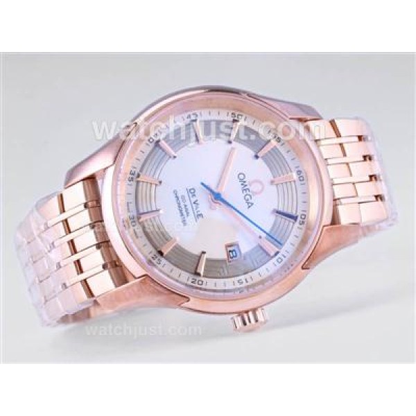 AAA Quality Omega Hour Vision Replica Watches With White Dials For Men